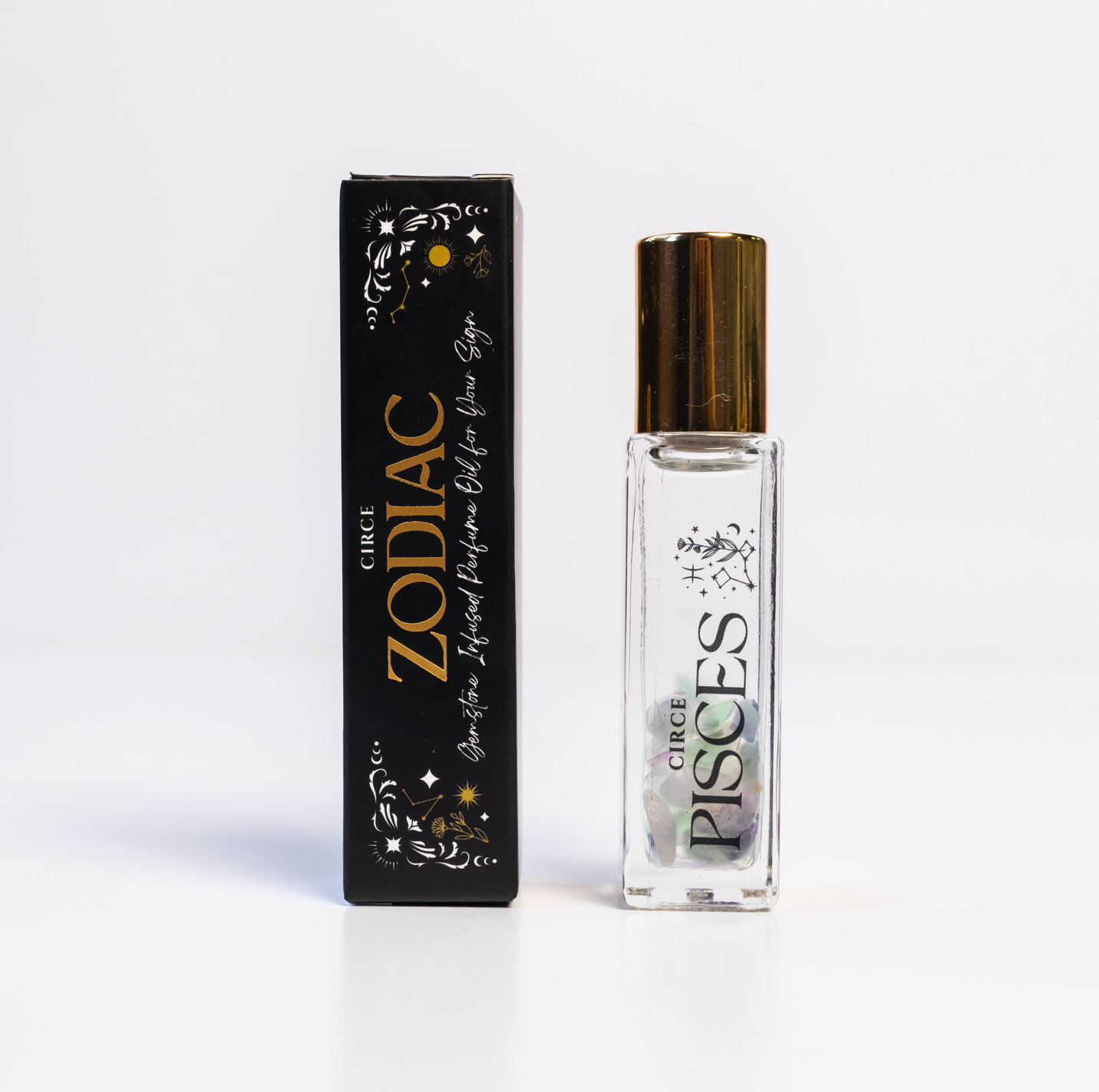 Zodiac Perfume Oil Set – 12 Gemstone‑Infused Zodiac Scents